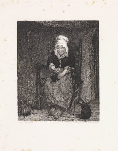Woman grinding coffee