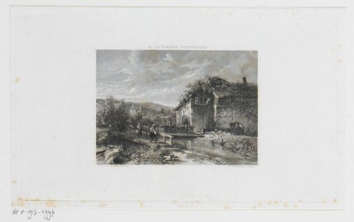 Landscape with a watermill