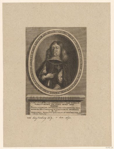 Portrait of Georg Adam Struve at the age of 40
