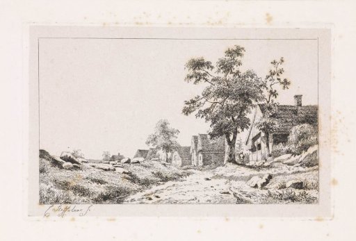 Village along a Road