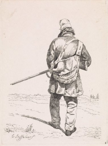 Hunter Seen from Behind