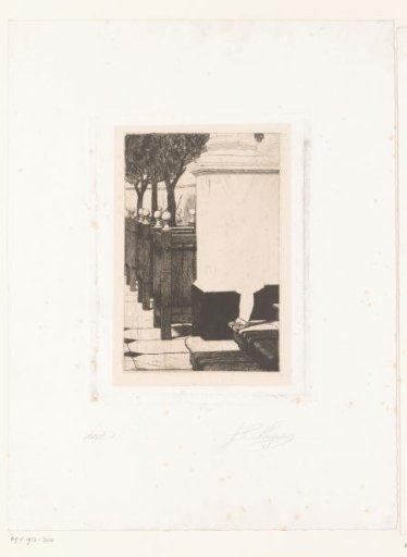 Girl Looking Curiously Around The Corner Of A Staircase