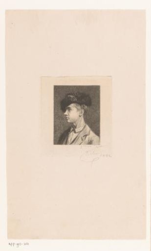 Portrait of an unknown young man with a cap