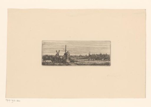 Landscape with Three Windmills