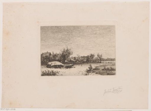 Winter Landscape with Village