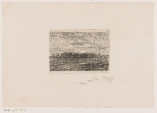 Landscape with a village by water