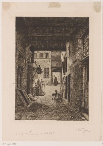 View of a street near the Steen