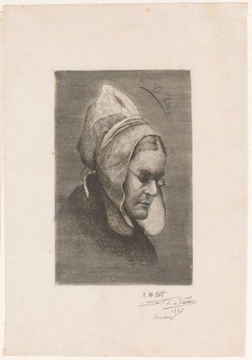 Head of a Woman with Glasses