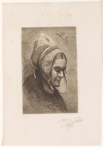 Head of a Woman with Glasses