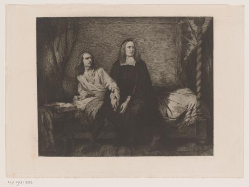 The De Witt Brothers Sitting on a Bed in the Prison Gate