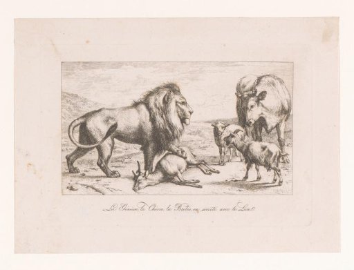 Fable of the Lion and the Prey