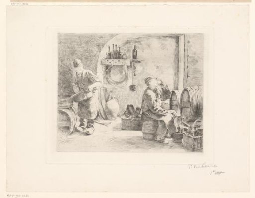 Two bottlers in their workshop