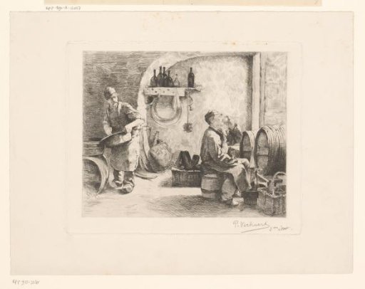 Two bottlers in their workshop