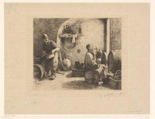 Two bottlers in their workshop