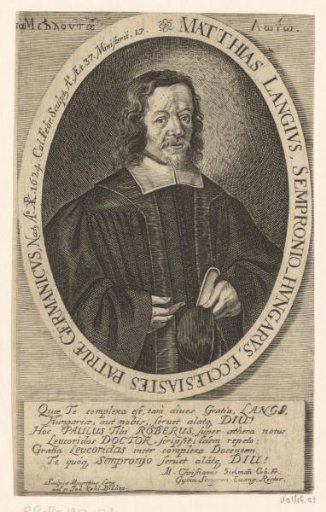 Portrait of Matthias Lang aged 37
