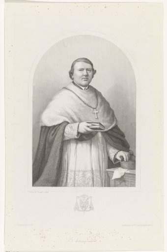 Portrait of Andreas Ignatius Schaepman, Archbishop of Utrecht