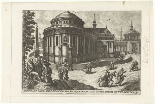 Christ foretells the destruction of the temple