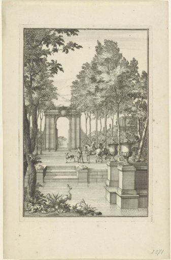 View of a pond and a gate