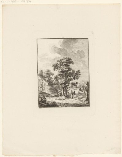 Landscape with a house on the water