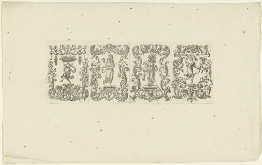Flora, Ceres, Flora and Diana in ornamental frames