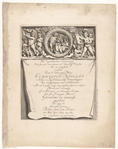 Presentation Dedicated with an Allegory on Science