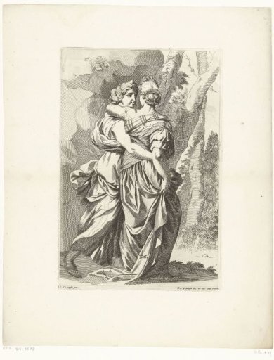 Two women in a landscape