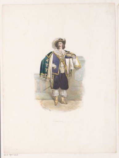 Man in masquerade costume