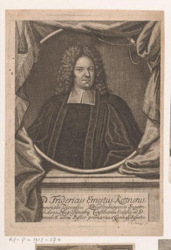 Portrait of Fredericus Ernestus Kettner