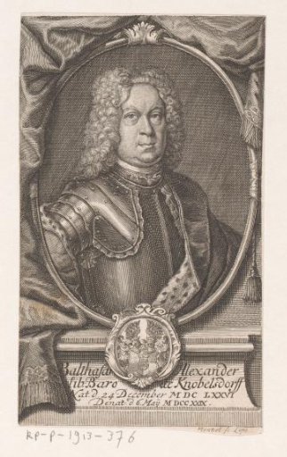 Portrait of Balthasar Alexander Baron Knobelsdorff