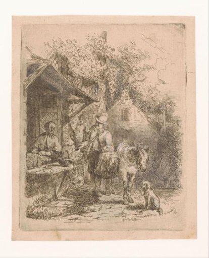 Street Scene with a Poultry Seller