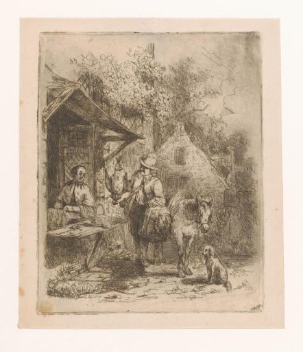 Street Scene with a Poultry Seller