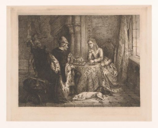 Louis XI and his Daughter Anne of Beaujeu Playing Chess