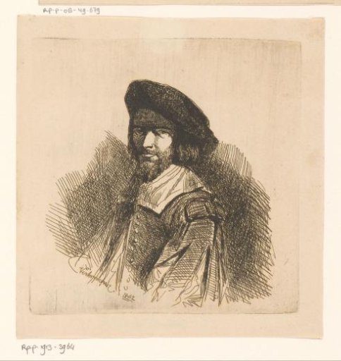 Portrait of an unknown man with a cap