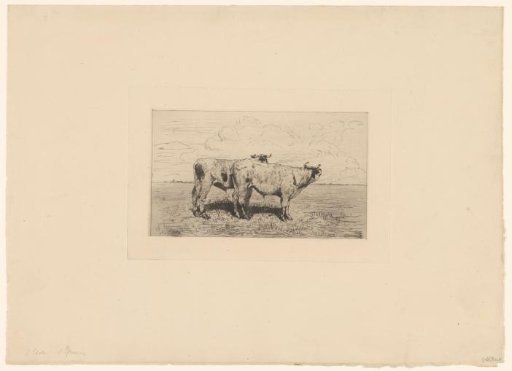 Two Oxen in a Landscape