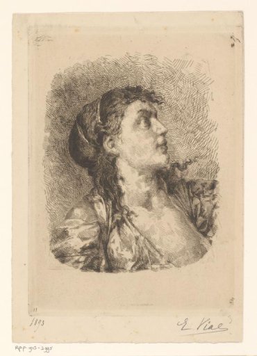 Bust of a young woman