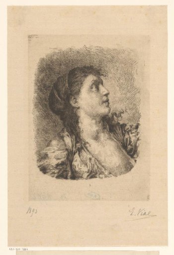 Bust of a young woman
