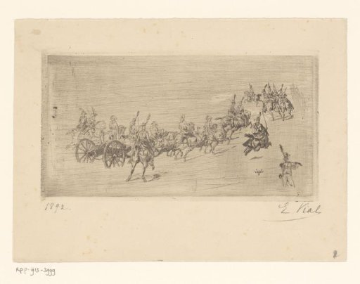 Group of soldiers on horseback