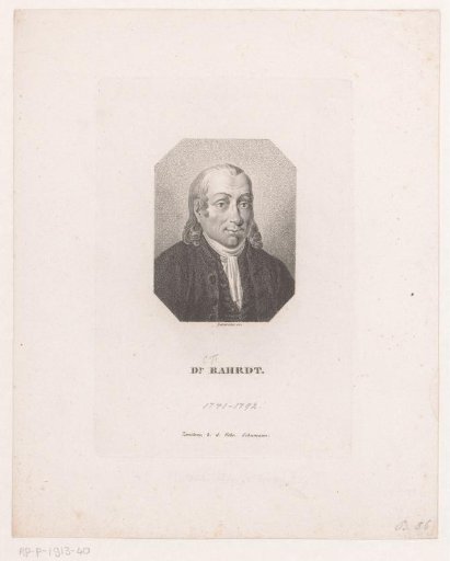 Portrait of Carl Friedrich Bahrdt