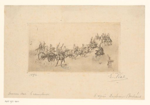 Group of soldiers on horseback
