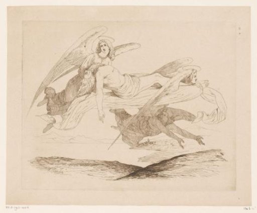 Saint Carried by Angels