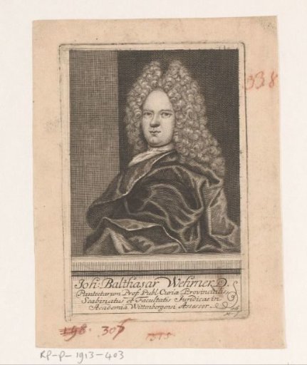 Portrait of Johann Balthasar Wernher