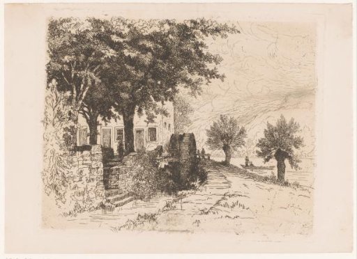Landscape with watermill