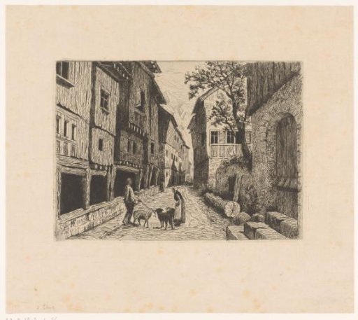 View of a street in Werdenberg