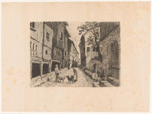 View of a street in Werdenberg