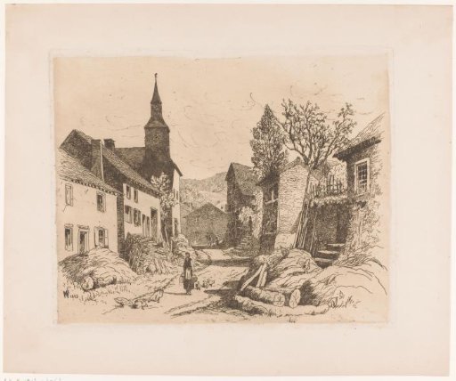 View of a street in a mountain village