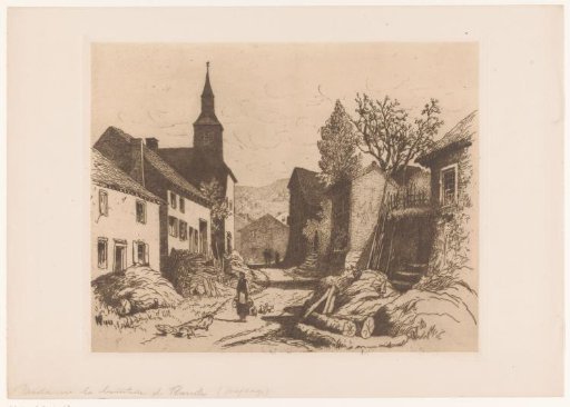 View of a street in a mountain village
