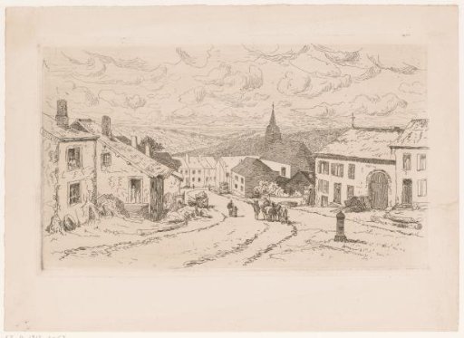 View of a mountain village