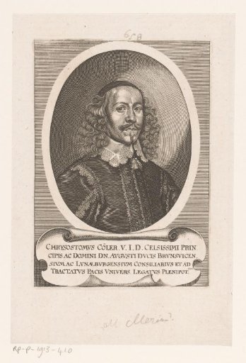 Portrait of Chrysostomus Cöler