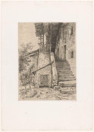 Chalet with staircase