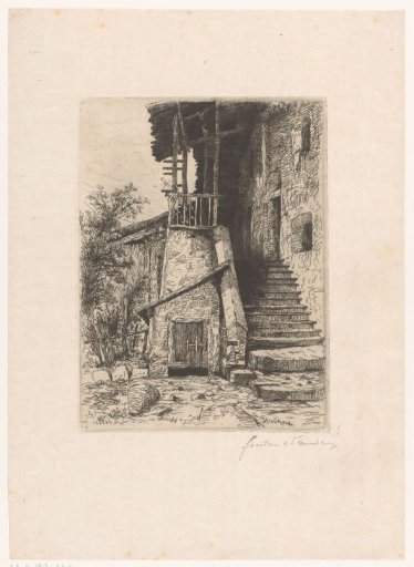 Chalet with staircase